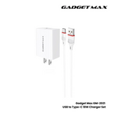 GADGET MAX - GM2021 Type-C Single Port Quick Charger Set ( 3A ) - White